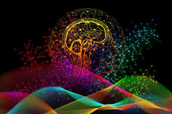 Picture of a person with a digital brain with multiple coloured waves illustrating the GitHub Copilot AI software development assistant gaining accessing to multiple new LLMs (large language models)